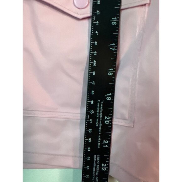 Columbia Youth Small Rain Jacket Pink Hooded Front Pocket Preppy Barbiecore - Picture 3 of 6